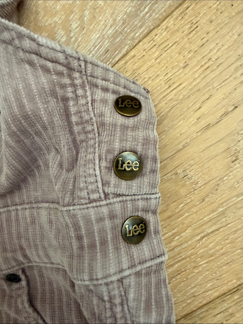 Lee Corduroy Flared Overalls - Taupe - Picture 4 of 7